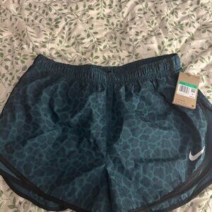 Nike Women's Blue and Green Shorts